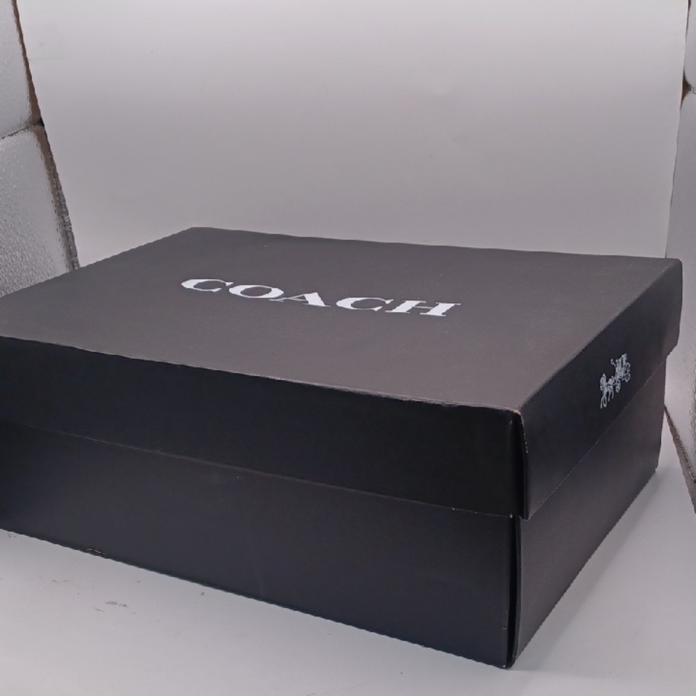 NEW Coach High Line Signature Sneaker-Charcoal/Black Men Size 9D US G4949 - Picture 15 of 16